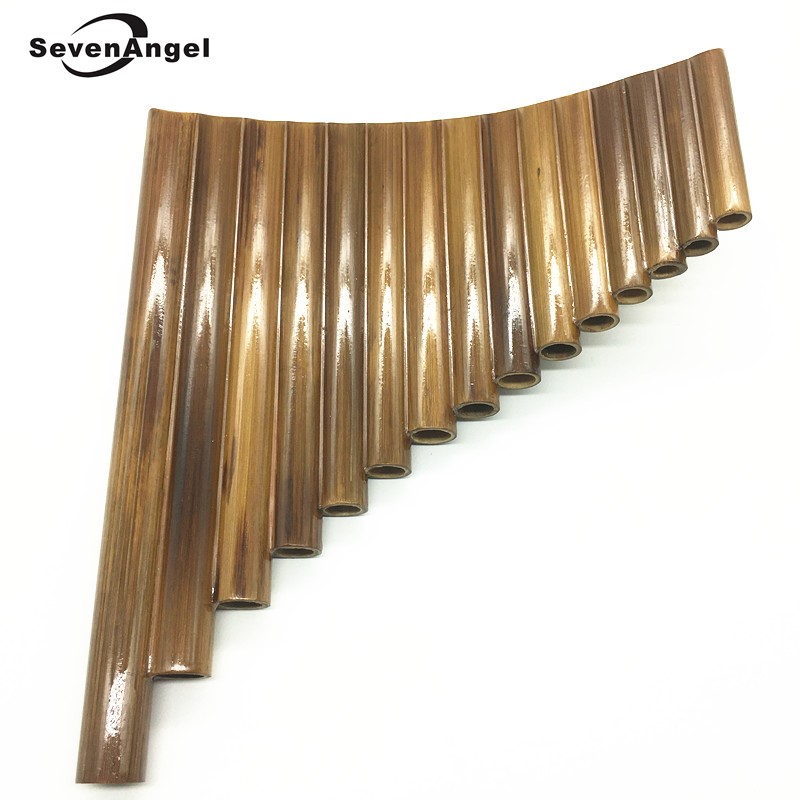 Musical Instrument Xiao - คุณภาพสูงHandmadeไม้ไผ่Panflute 15 ท่อขวา/ซ้ายWoodwind Instrument G Flauta