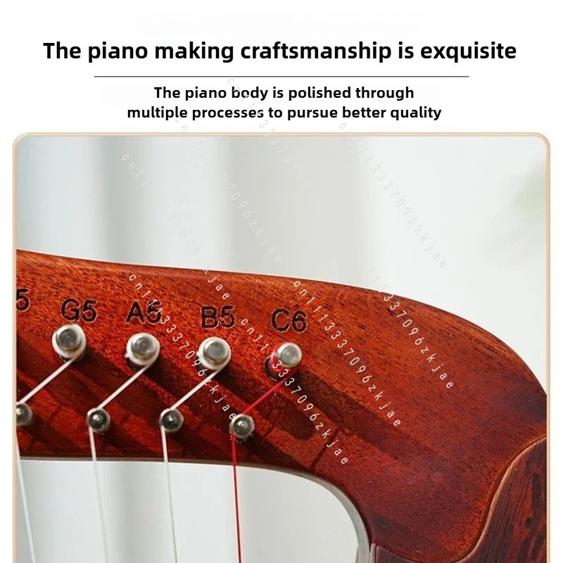 Musical Instrument Harp - พิณแฮร์ป 15 โทนเสียง ทำมือ สำหรับบำบัดด้วยเสียง พกพาสะดวก