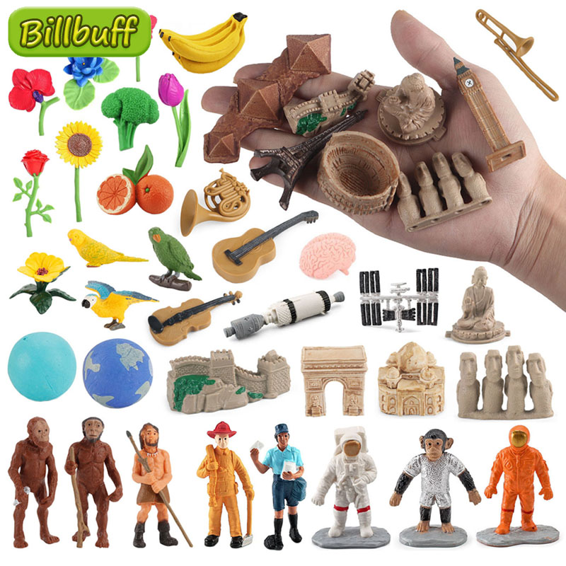 Musical Instrument Diy For Kids - ใหม่ล่าสุดสถาปัตยกรรมจําลองเครื่องดนตรีผลไม้ Action BIRD Figures ตุ๊กตาของเล่นเพื่อการศึกษาเด็กของขวัญเด็ก