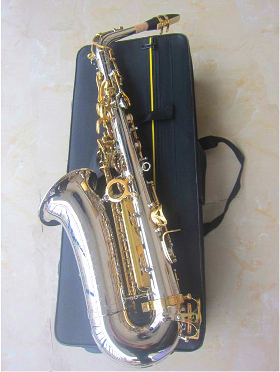 Musical Instrument Reed - แซกโซโฟนอัลโตรุ่นใหม่ Jupiter ตัวเครื่องทองเหลืองชุบนิกเกิล คีย์ E-flat เครื่องดนตรี