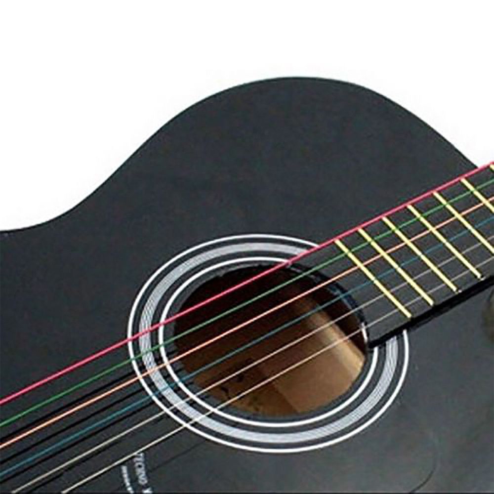 Musical Instrument Brands - สายกีตาร์โปร่งอะคูสติก วัสดุเหล็กสีรุ้งใหม่เอี่ยม อะไหล่เครื่องดนตรี E-A