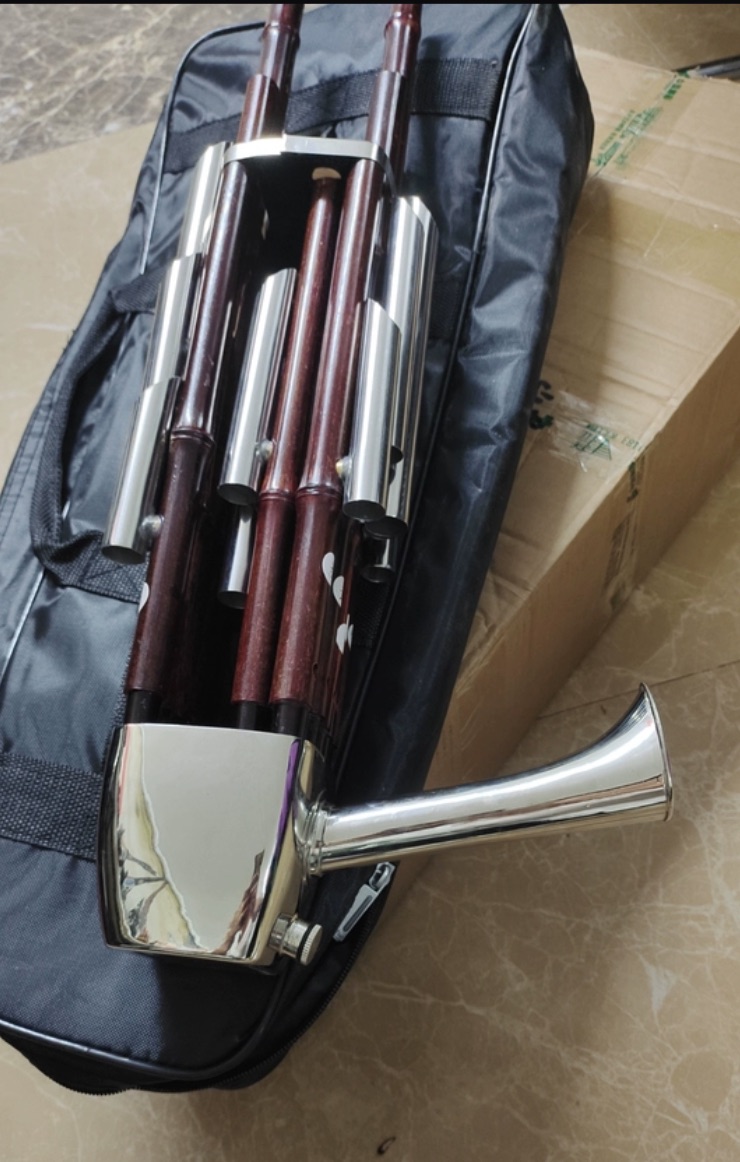 Musical Instrument Reed - ขลุ่ย 17 ท่อน รุ่น Sheng สีม่วง
