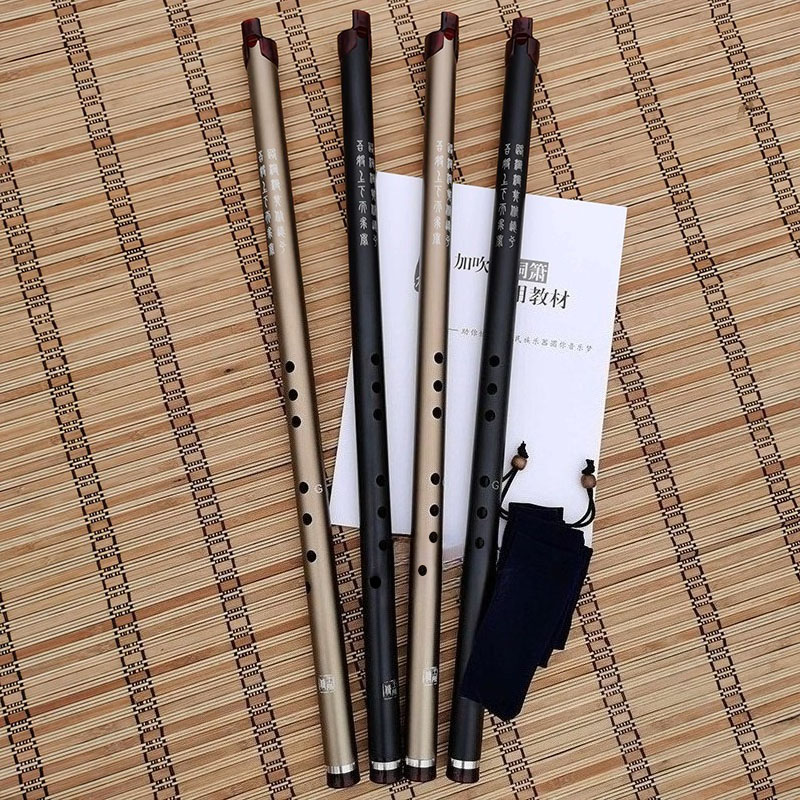 Musical Instrument Xiao - ขลุ่ยจีน 8 รู แบบมืออาชีพ ทำจากอลูมิเนียมอัลลอย ทนทาน