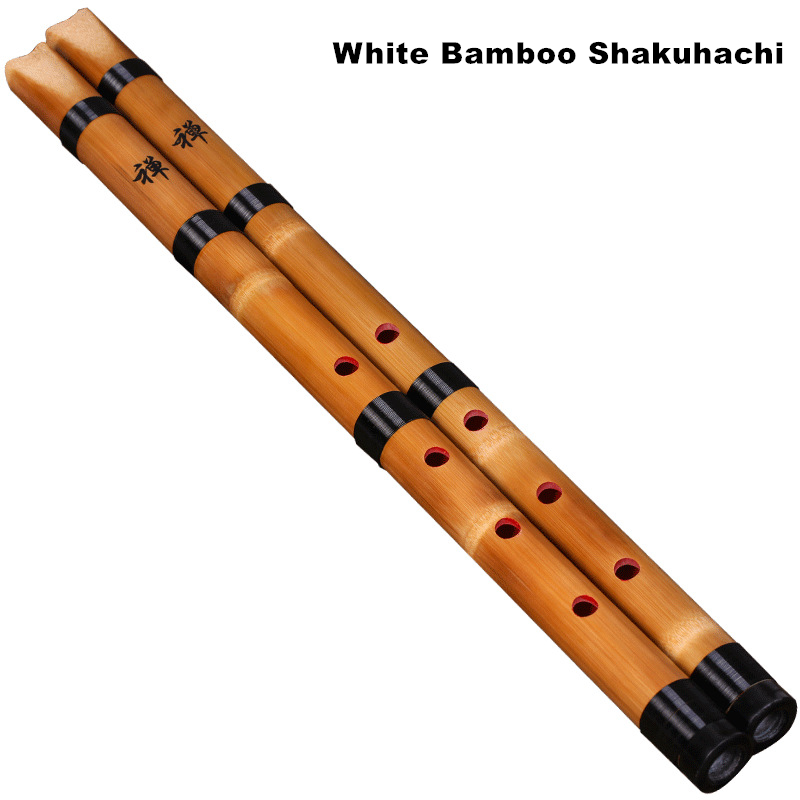Musical Instrument Xiao - Handmade ไม้ไผ่สีขาวธรรมชาติ Shakuhachi Chiba/ญี่ปุ่นสั้นขลุ่ย Xiao สําหรับ