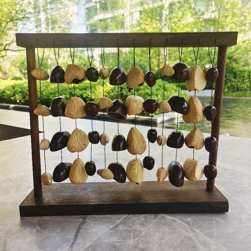 Musical Instrument Chimes - กระดิ่งลมเปลือกผลไม้ กระดิ่งสำหรับทำสมาธิ โยคะ ผ่อนคลาย เสียงบำบัด กระดิ่งสำหรับประกอบดนตรีระดับมืออาชีพ