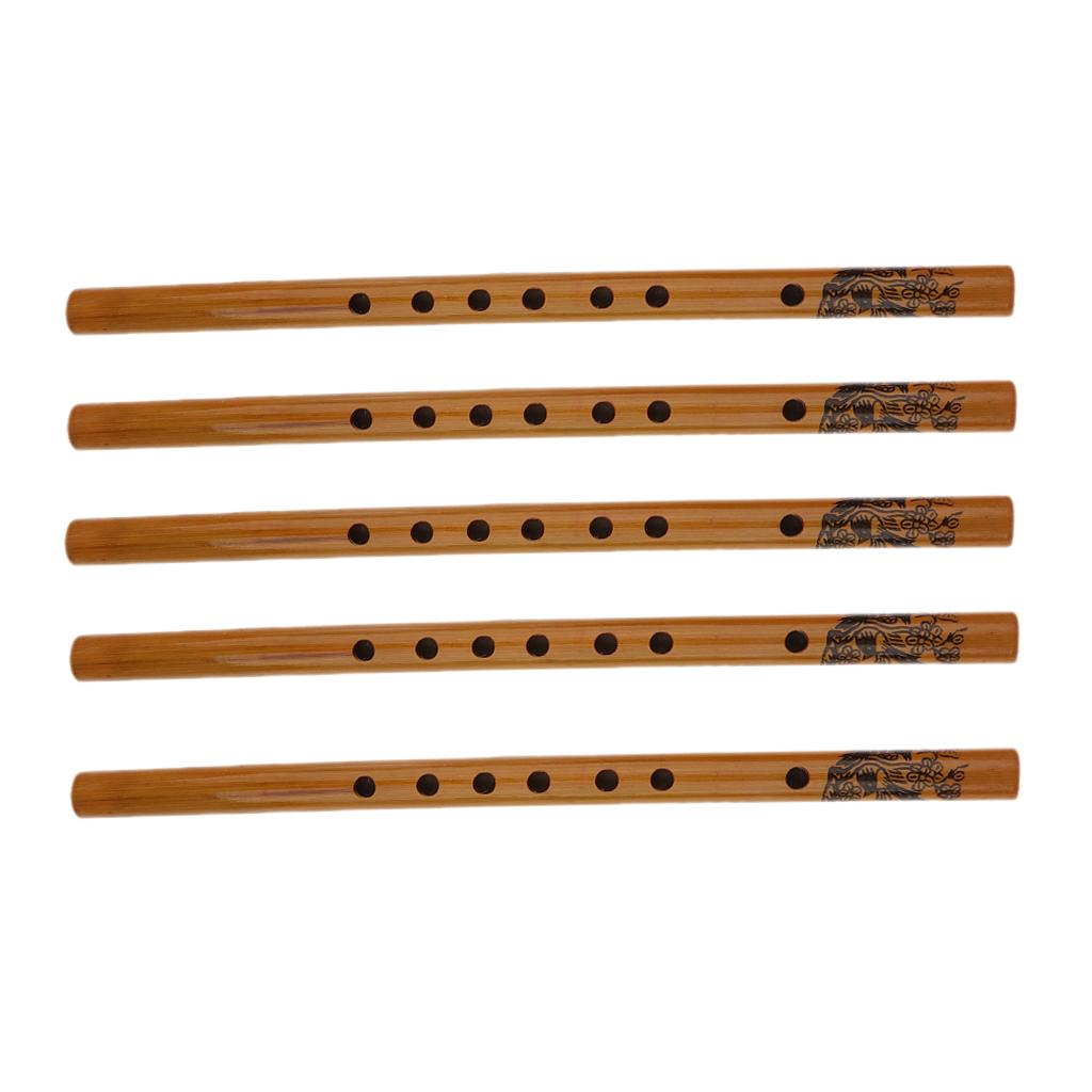 Musical Instrument Xiao - ขลุ่ยไม้ไผ่ทำมือ ชุดเสี่ยว ดนตรีประเภทเครื่องเป่าลมไม้แบบจีน สำหรับเด็กเรียนรู้และการแสดง