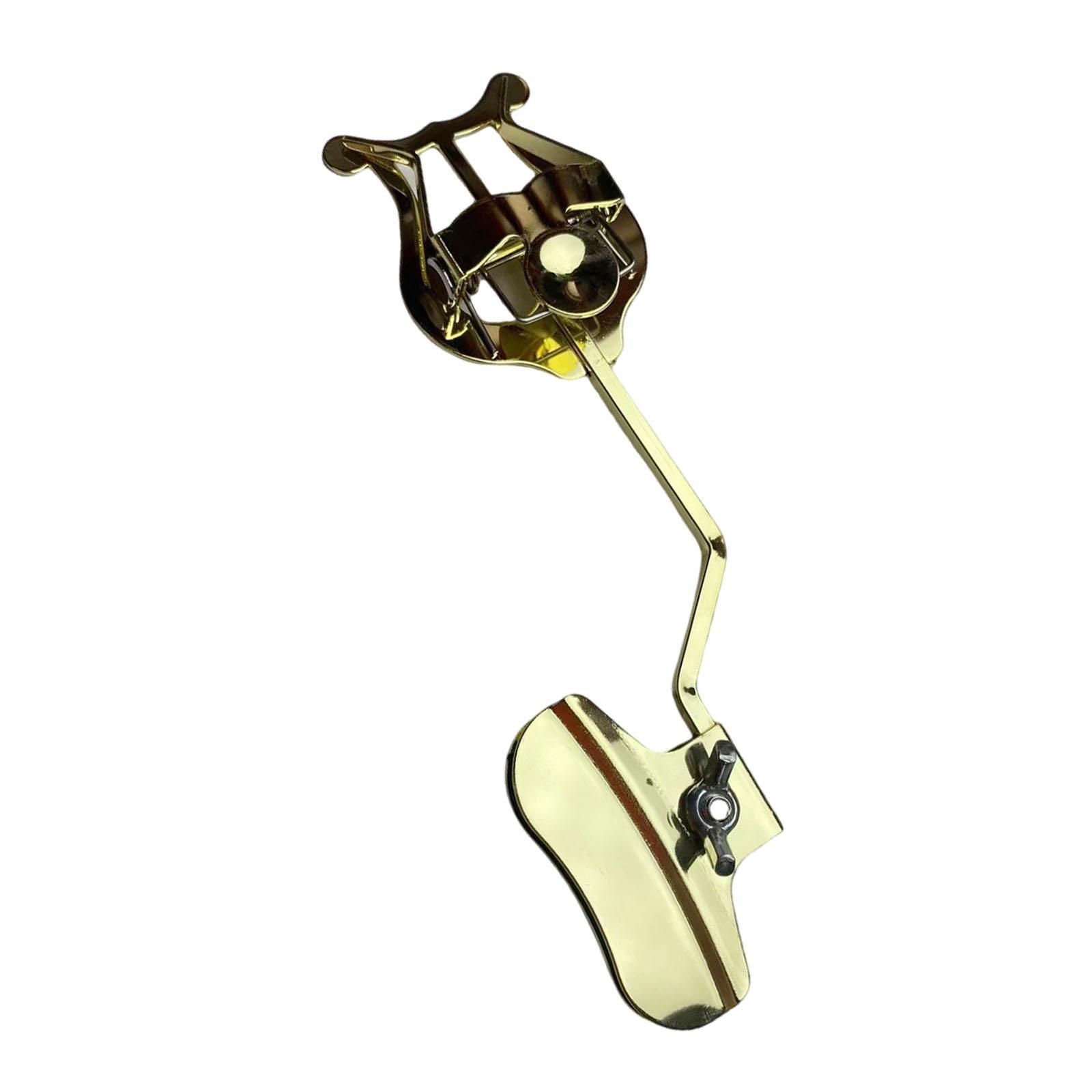 Musical Instrument Harp - ขาตั้งโน้ตเพลงสำหรับทรอมโบน ไลร์ และเครื่องดนตรีประเภทเป่าลม ขาตั้งโน้ตเพลงแบบพกพาสำหรับทรัมเป็ต ไลร์สำหรับการแสดงบนเวที
