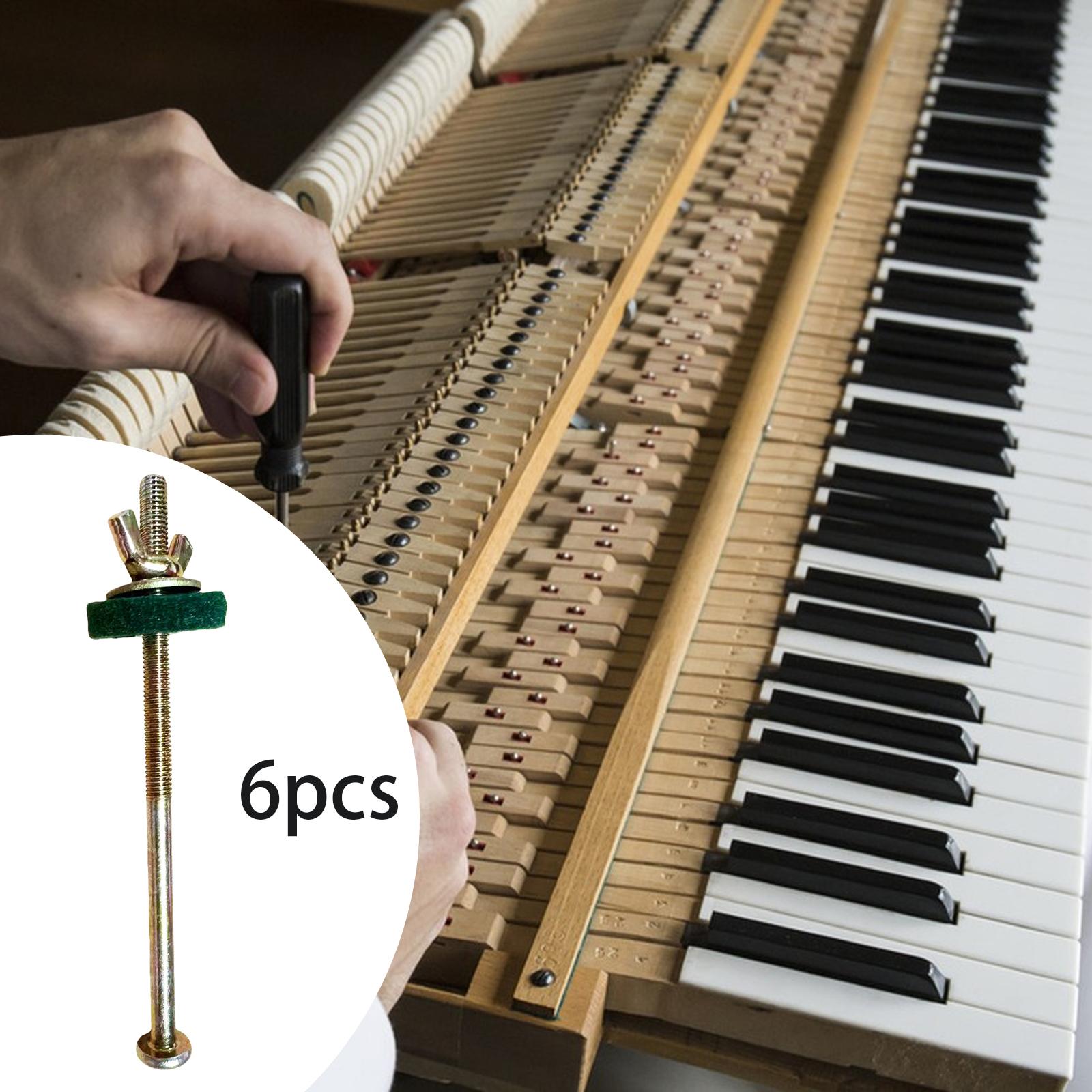 Musical Instrument Repairs - สกรูยึดแป้นเหยียบเปียโน, อะไหล่เครื่องดนตรี, อะไหล่ซ่อม, การบำรุงรักษา, เครื่องมือ, สกรูปรับแป้นเหยียบแบบกลม