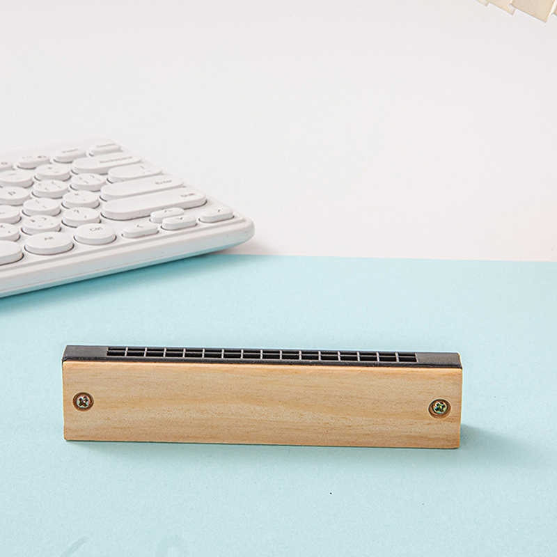 ฮาร์โมนิก้าไม้สีขาวแบบ DIY 16  - Musical Instrument Diy For Kids บทวิจารณ์และราคา
