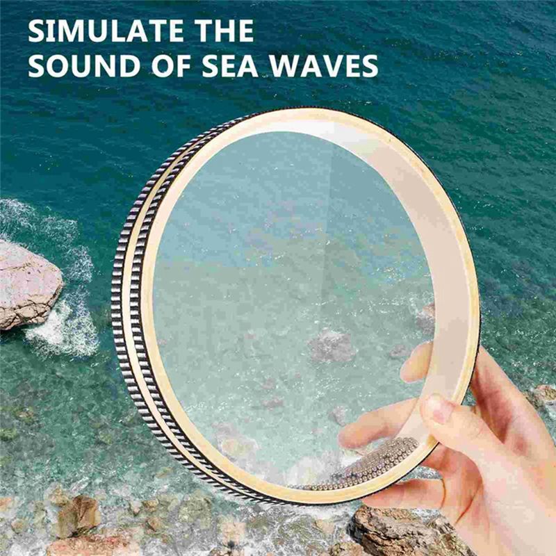 กลองแทมบูรีนสีไม้ [Cilae-17R]  - Ocean Drum Wave บทวิจารณ์และราคา