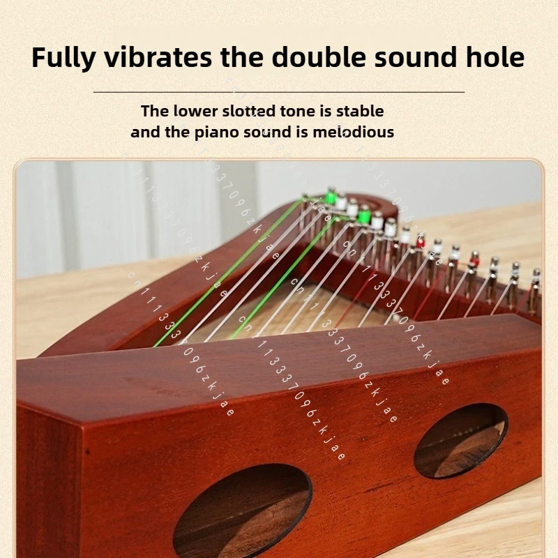 พิณแฮร์ป 15 โทนเสียง ทำมือ สำห - Musical Instrument Harp บทวิจารณ์และราคา