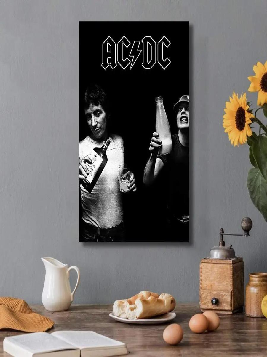 ACDC โปสเตอร์วงดนตรีนักร้องร็อ - Musical Instrument Poster บทวิจารณ์และราคา