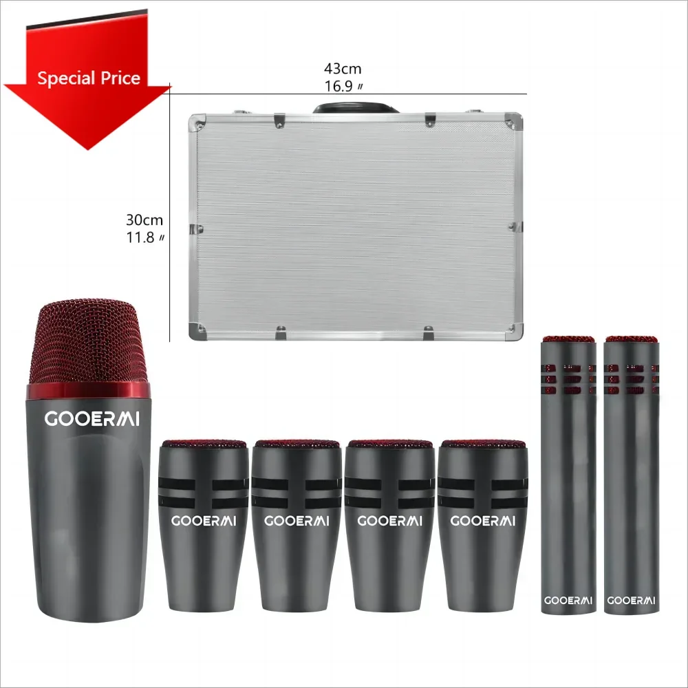 ชุดไมโครโฟนสำหรับกลองชุด Demao - Musical Instrument Groups บทวิจารณ์และราคา