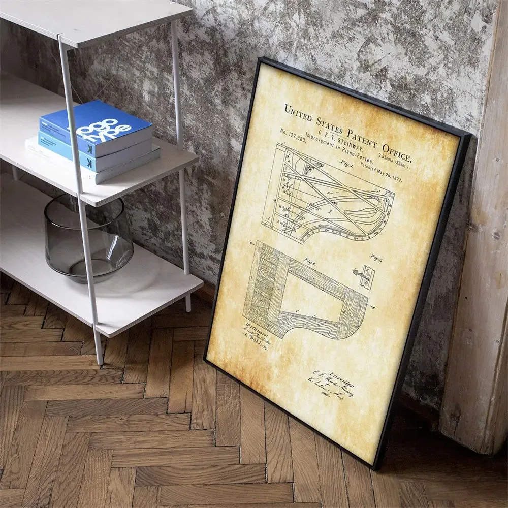 โปสเตอร์ภาพพิมพ์ลายวินเทจนอร์ด - Musical Instrument Poster บทวิจารณ์และราคา