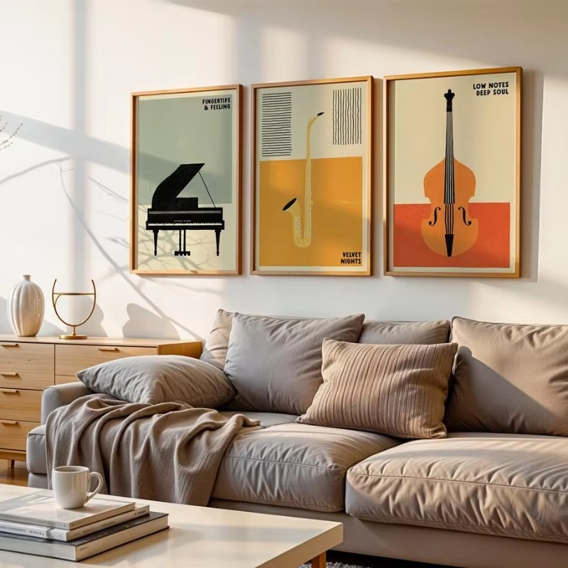 โปสเตอร์เครื่องดนตรีป๊อปยุคกลา - Musical Instrument Poster บทวิจารณ์และราคา