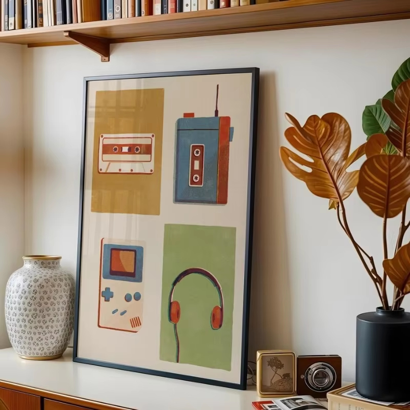 โปสเตอร์เครื่องดนตรีป๊อปยุคกลา - Musical Instrument Poster บทวิจารณ์และราคา