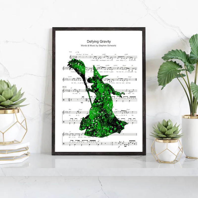 Wicked Musical โปสเตอร์ศิลปะบน - Musical Instrument Poster บทวิจารณ์และราคา