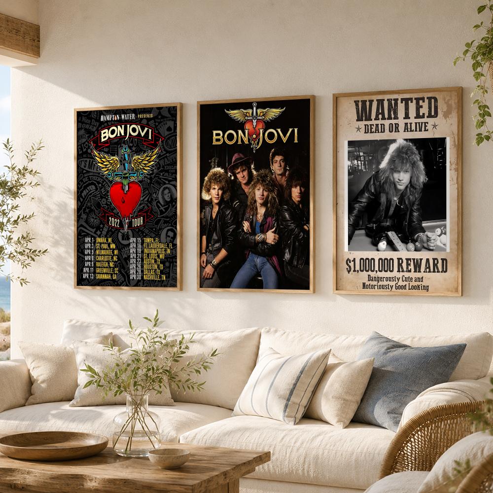 วงร็อค บี-บอน โจวีโปสเตอร์อเนก - Musical Instrument Poster บทวิจารณ์และราคา