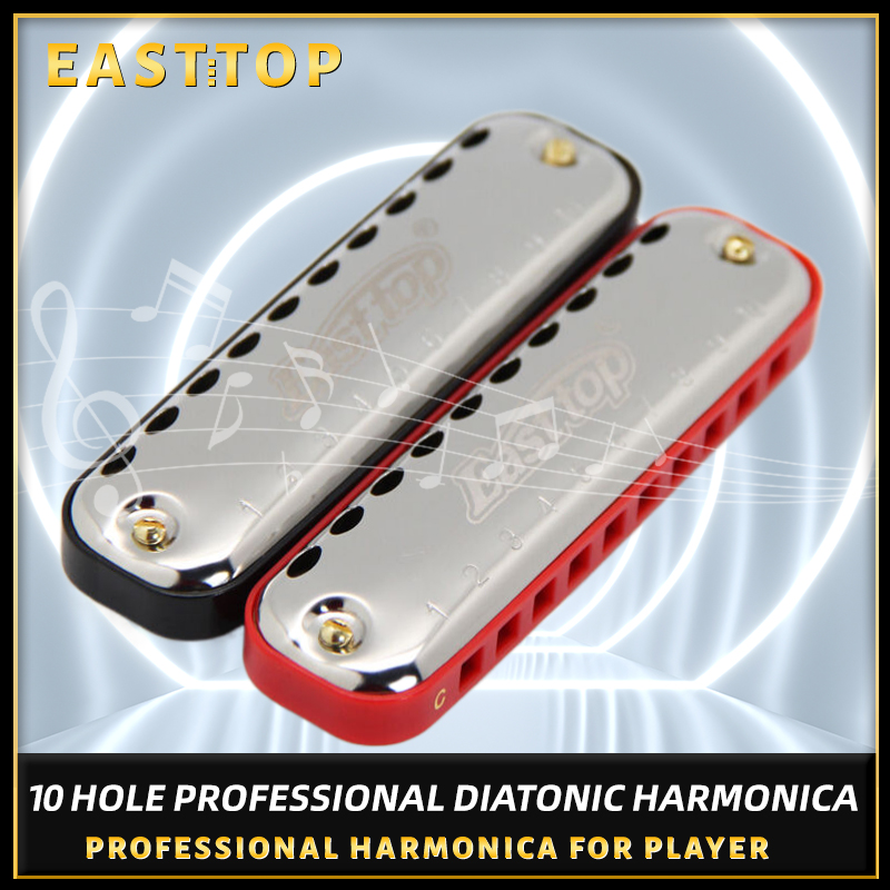 EASTTOP Harmonica Blues Harp C - Musical Instrument Reed บทวิจารณ์และราคา