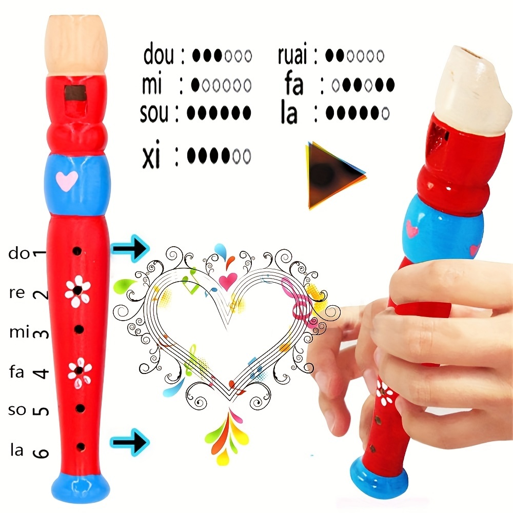 ขลุ่ยไม้ 1 ชิ้น 6 รู หลากสี ลา - Musical Instrument Fagot บทวิจารณ์และราคา