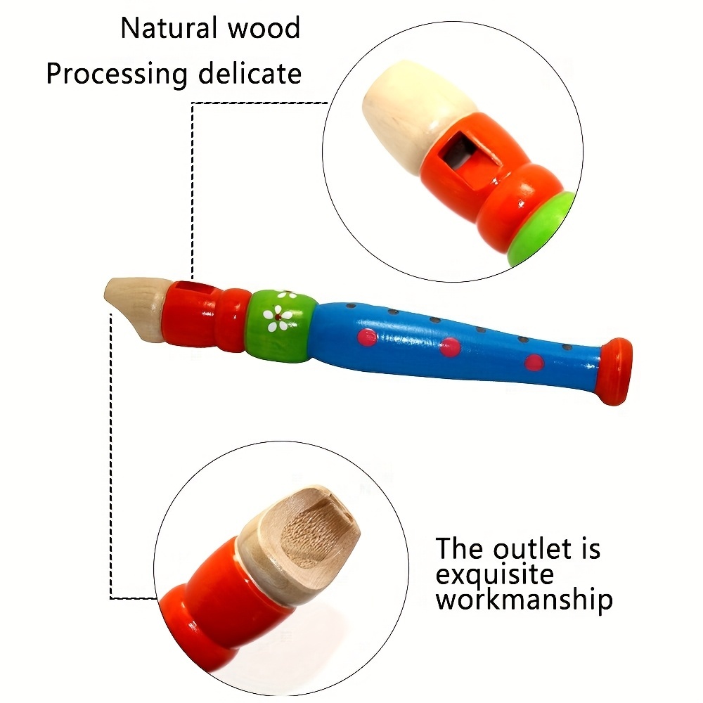 ขลุ่ยไม้ 1 ชิ้น 6 รู หลากสี ลา - Musical Instrument Fagot บทวิจารณ์และราคา