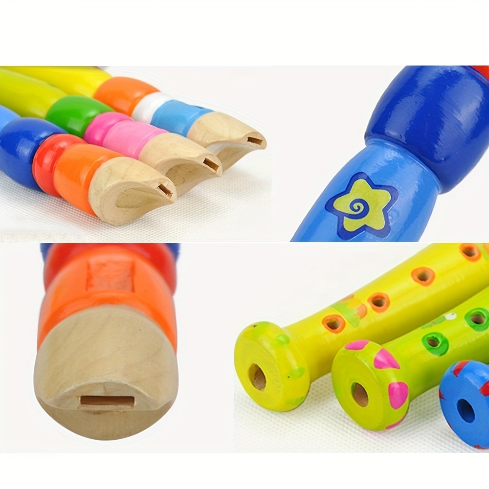 ขลุ่ยไม้ 1 ชิ้น 6 รู หลากสี ลา - Musical Instrument Fagot บทวิจารณ์และราคา