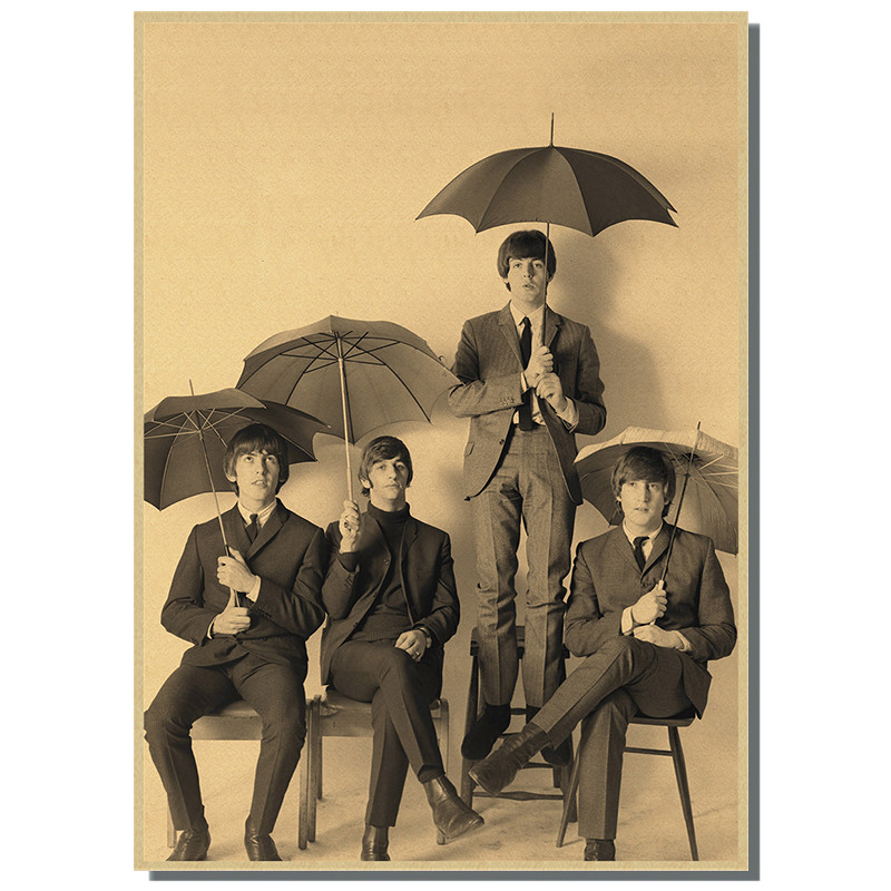 Vintage Band โปสเตอร์กระดาษครา - Musical Instrument Poster บทวิจารณ์และราคา