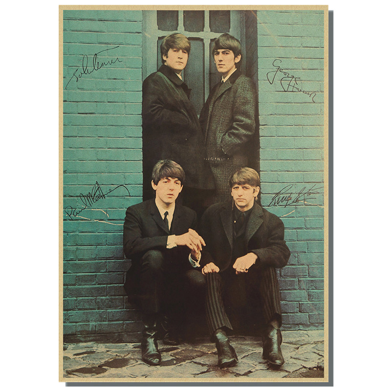 Vintage Band โปสเตอร์กระดาษครา - Musical Instrument Poster บทวิจารณ์และราคา