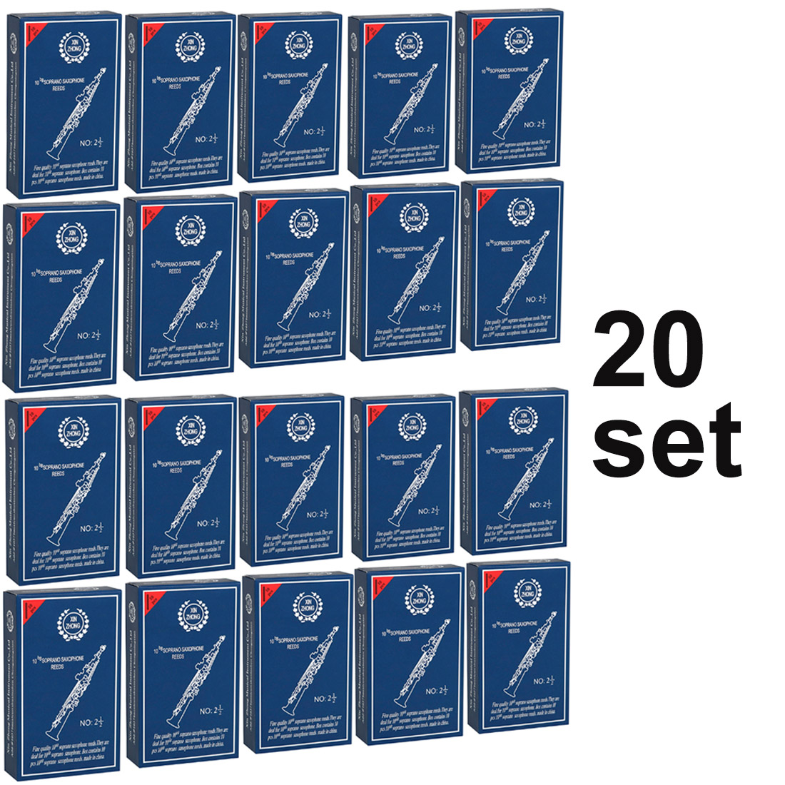 10/20 ชุด 2.5 รีดแซ็กโซโฟนโซปร - Musical Instrument Reed บทวิจารณ์และราคา