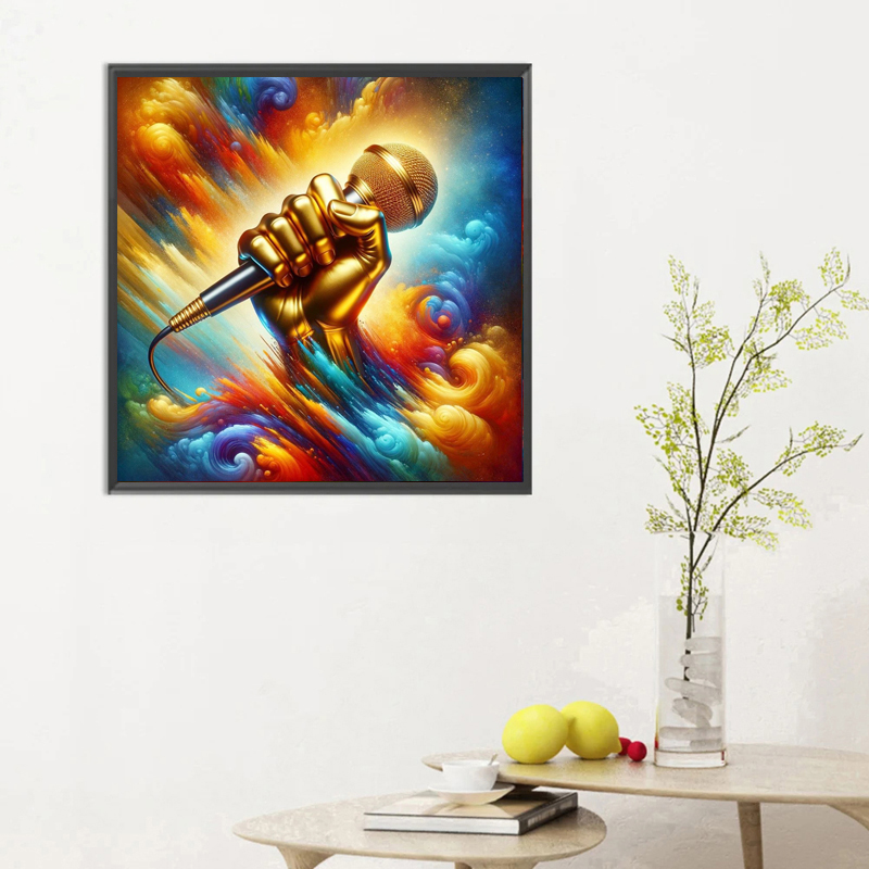ชุดปักเพชร 5D ลายโน้ตดนตรี พร้ - Musical Instrument Images บทวิจารณ์และราคา