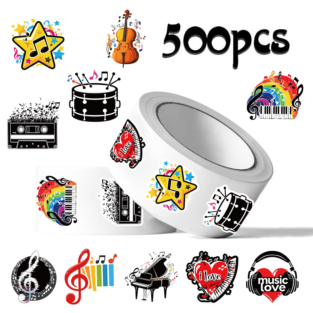 สติกเกอร์ม้วน 500 ชิ้น ลายโน้ต - Musical Instrument Diy For Kids บทวิจารณ์และราคา