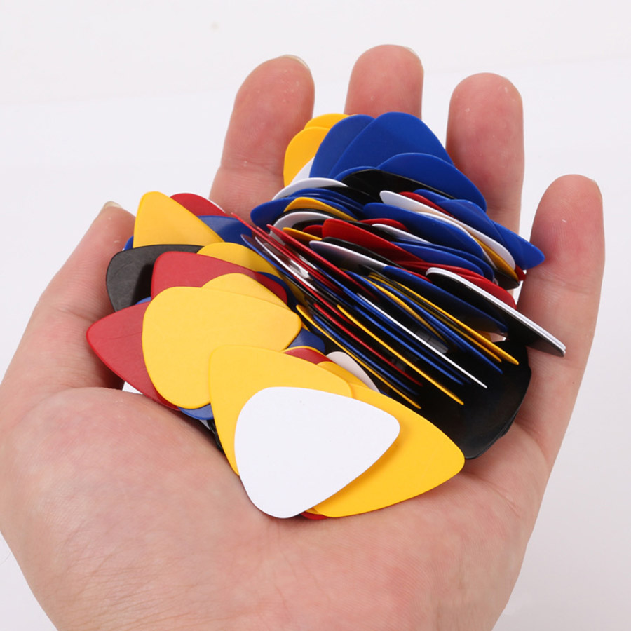 ปิ๊กกีตาร์สีพื้น 40/80 ชิ้น ขน - Musical Instrument Fagot บทวิจารณ์และราคา