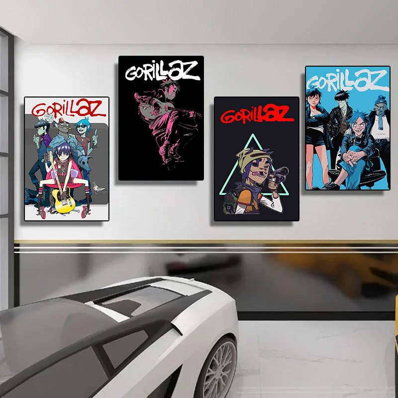 ตัวละครเสมือน Rock Band Gorill - Musical Instrument Poster บทวิจารณ์และราคา