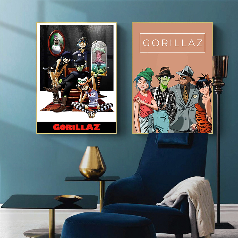 ตัวละครเสมือน Rock Band Gorill - Musical Instrument Poster บทวิจารณ์และราคา