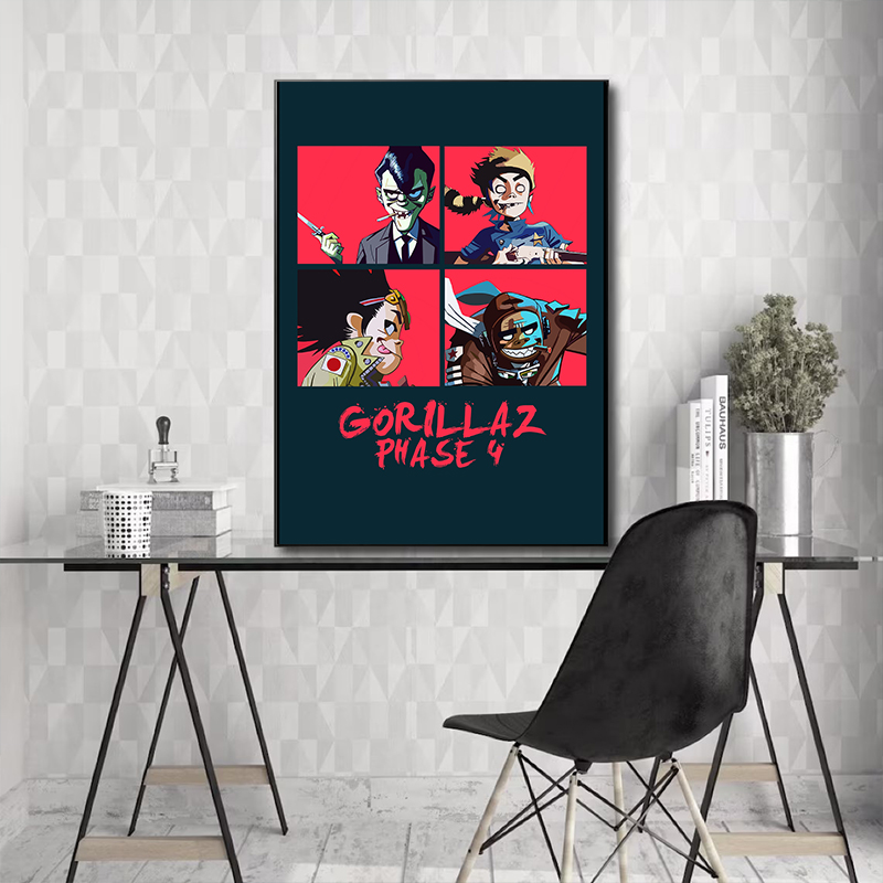 ตัวละครเสมือน Rock Band Gorill - Musical Instrument Poster บทวิจารณ์และราคา