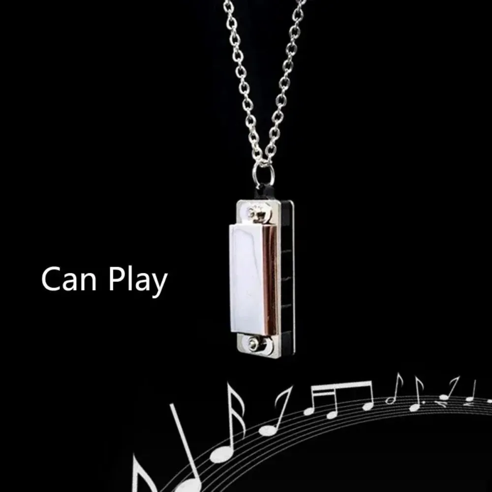 Mini Harmonica สร้อยคอผู้ชายแล - Musical Instrument That You Blow Into บทวิจารณ์และราคา