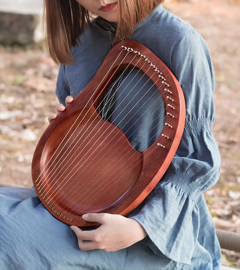 พิณลีร์ 16 สาย ทำจากไม้มะฮอกกา - Musical Instrument Harp บทวิจารณ์และราคา