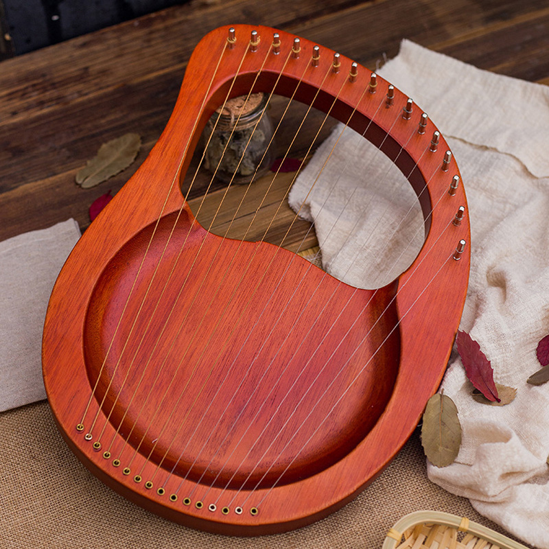 พิณลีร์ 16 สาย ทำจากไม้มะฮอกกา - Musical Instrument Harp บทวิจารณ์และราคา