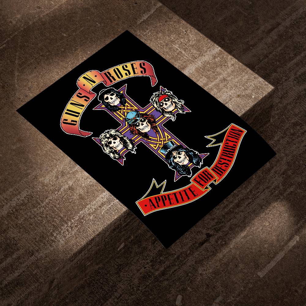 G-Guns Rock Band N R-Roses โปส - Musical Instrument Poster บทวิจารณ์และราคา