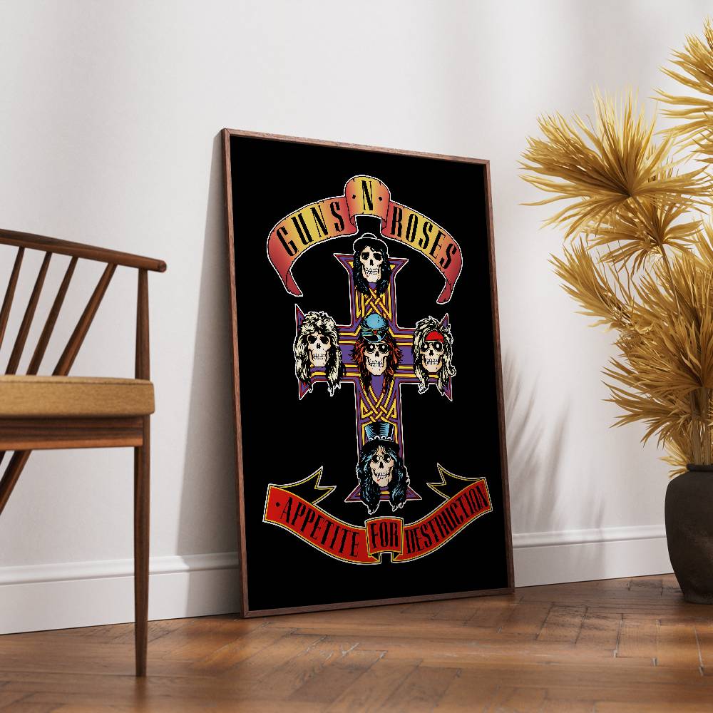 G-Guns Rock Band N R-Roses โปส - Musical Instrument Poster บทวิจารณ์และราคา