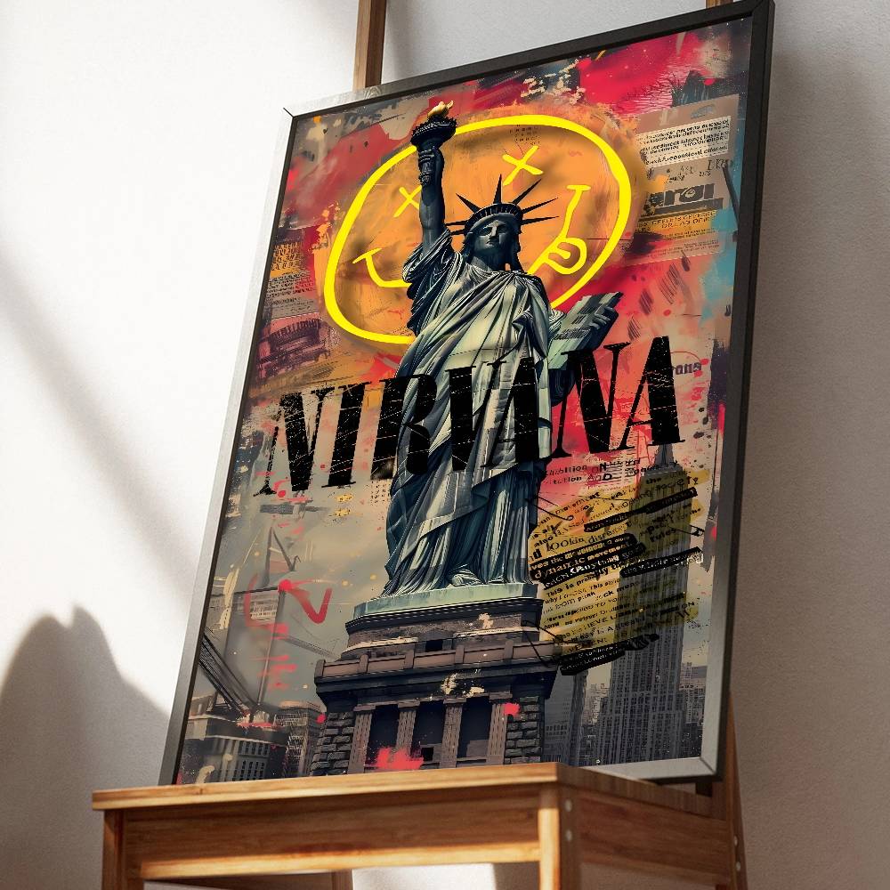 วงร็อค A-N-Nirvana โปสเตอร์และ - Musical Instrument Poster บทวิจารณ์และราคา