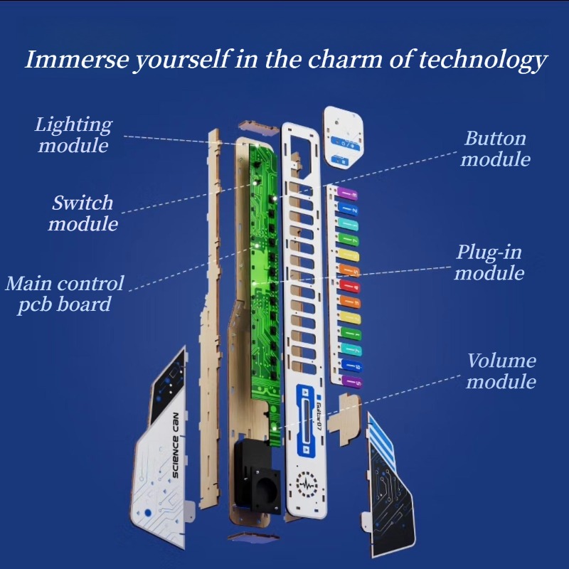 ชุดกีตาร์ไฟฟ้าแบบประกอบเองสำหร - Musical Instrument Diy For Kids บทวิจารณ์และราคา