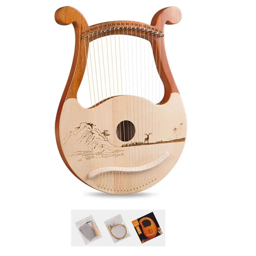 ลีร์ฮาร์ปคุณภาพสูง 19 สาย ทำจา - Musical Instrument Harp บทวิจารณ์และราคา